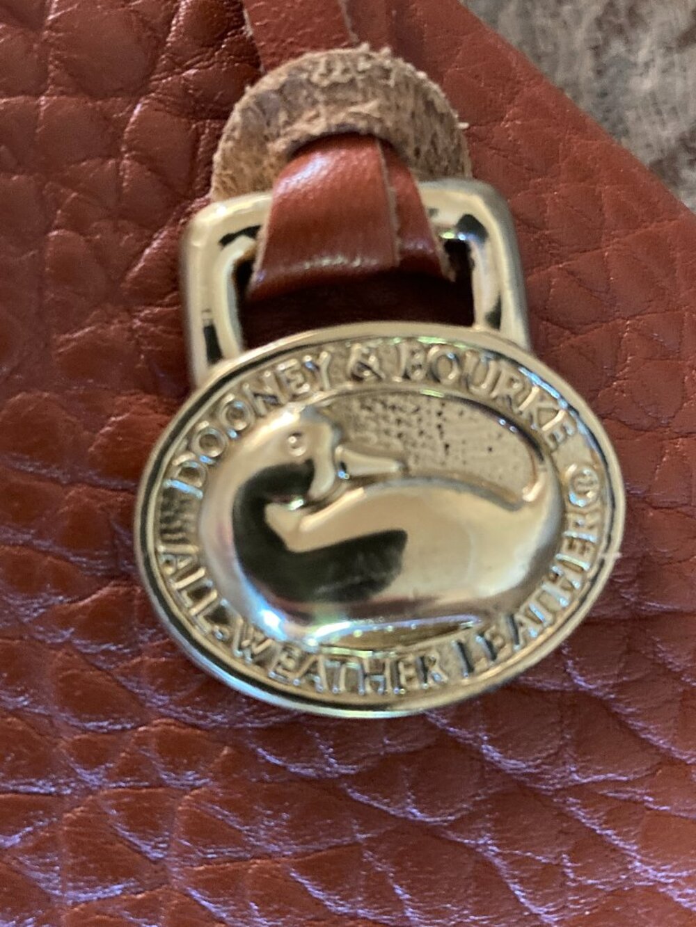 Authentic Rare Vintage Dooney & Bourke AWL Mini Saddle Crossbody Bag - Picture 2 of 11